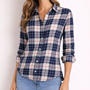 J. Crew Re-imagined Plaid Button Up